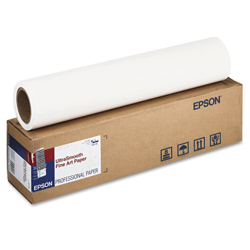 Ultrasmooth Fine Art Paper Rolls, 15 Mil, 24" X 50 Ft, White