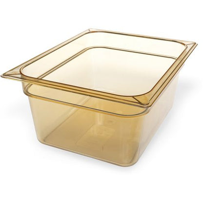 Storplus High Heat Food Pan, 8.7 Qt, 10.38 X 12.75 X 6, Amber, Plastic