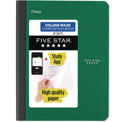 Composition Book, Medium/college Rule, Randomly Assorted Cover Color, (80) 9.75 X 7.5 Sheets