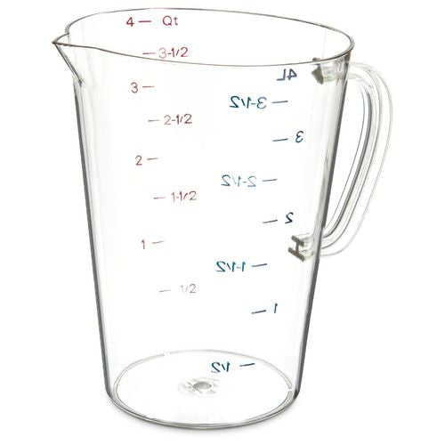 Commercial Measuring Cup, 1 Gal, Clear