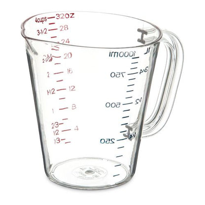 Commercial Measuring Cup, 1 Qt, Clear