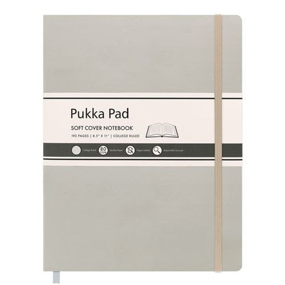 Soft Cover Notebook, College Rule, Pebble Cover, (96) 11 X 8.5 Sheets