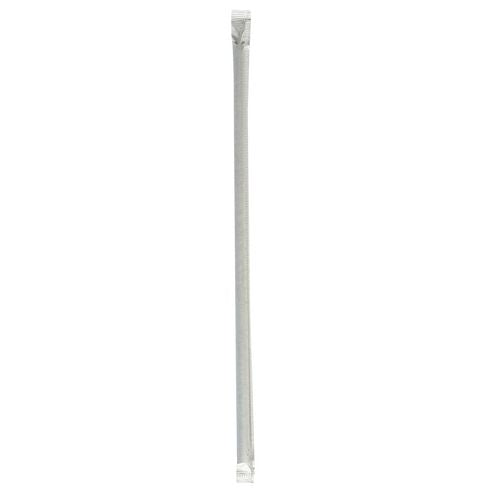 Wrapped Jumbo Straws, 10.25", Polypropylene, Black, 2,000/carton