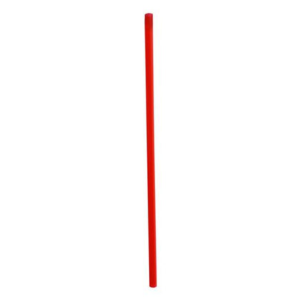 Jumbo Straws, 7.75", Polypropylene, Red, 2,500/carton