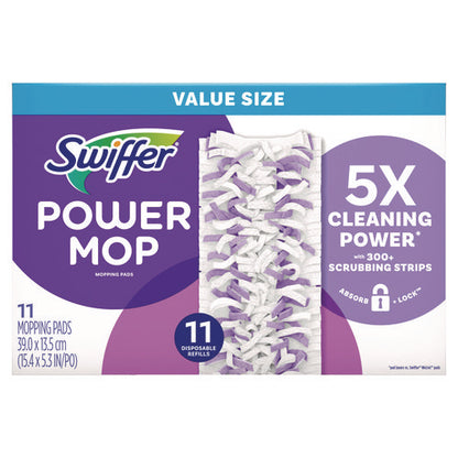 Powermop Mopping Pads, 11.41 X 5.31, 11/box, 2 Boxes/carton