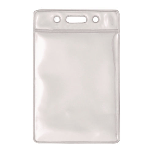 Id Badge Holder, Clear, Vertical Orientation, 2.38 X 3.5 Insert, 50/pack