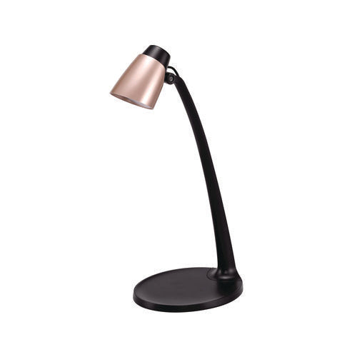 Modern Led Desk Lamp, Black/rose Gold