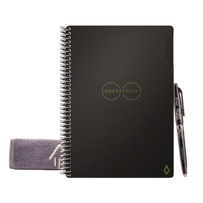 Core Smart Notebook, College Rule, Infinity Black Cover, (18) 8.8 X 6 Sheets