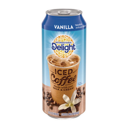 Iced Coffee, Vanilla, 15 Oz Can, 12/carton