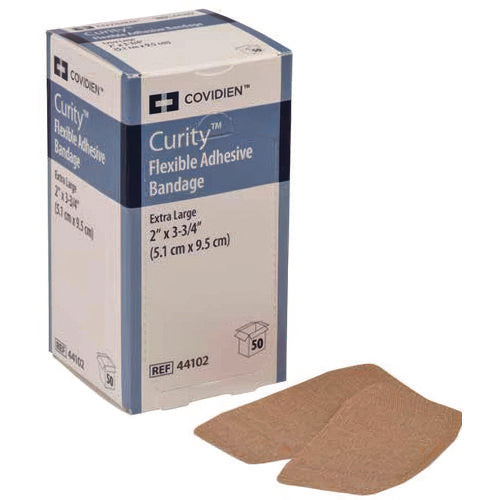 Flexible Fabric Adhesive Bandages, Strip, 2 X 3, 50/box