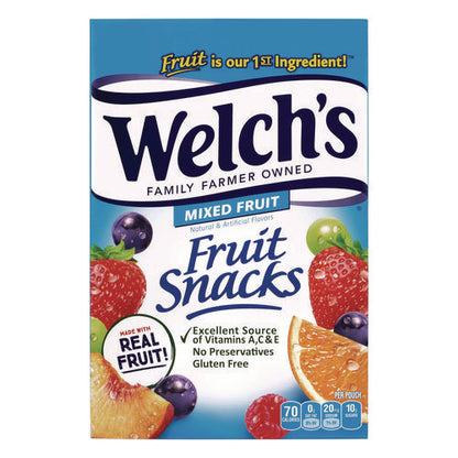 Fruit Snacks, Mixed Fruit, 0.9 Oz Pouch, 40/box