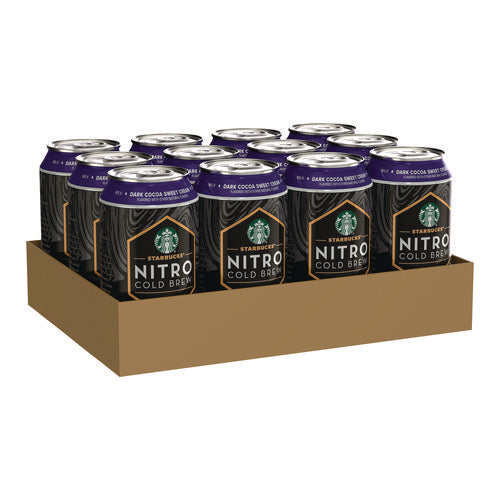 Nitro Cold Brew Coffee, Dark Cocoa Sweet Cream, 9.6 Oz Can, 12/carton