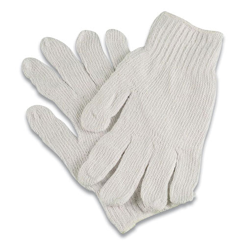 Pro Ctps400/nlw Series Natural White String Knit Gloves, 7 Gauge, Large, White, 12 Pairs