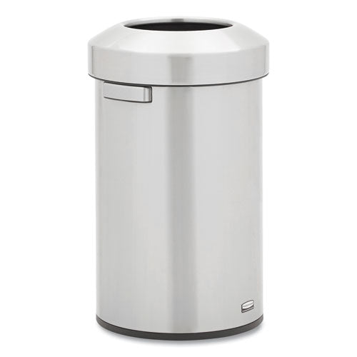 Refine Series Waste Receptacle, 16 Gal, Plastic/stainless Steel