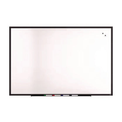 Magnetic Porcelain Dry Erase Board, 72" X 48", White Surface, Black Aluminum Frame