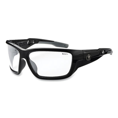 Skullerz Baldr Safety Glasses, Black Nylon Impact Frame, Clear Polycarbonate Lens