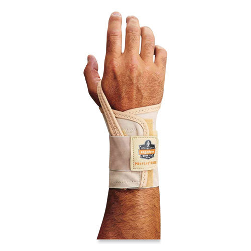 Proflex 4000 Single Strap Wrist Support, Small, Fits Left Hand, Tan