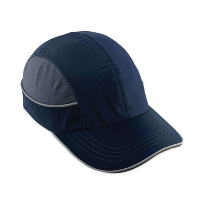 Skullerz 8950xl Xl Bump Cap Hat, Long Brim, Navy