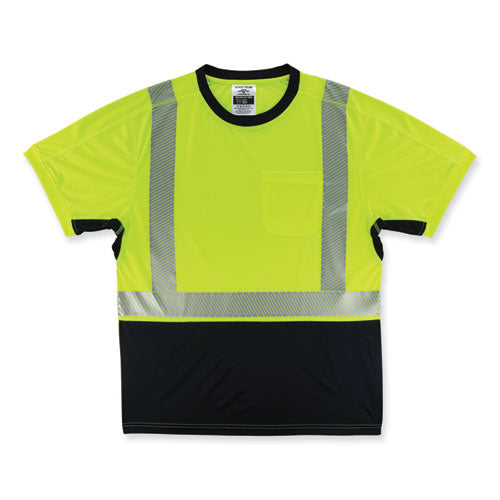 Glowear 8283bk Class 2 Lightweight Performance Hi-vis T-shirt, Polyester, X-large, Lime