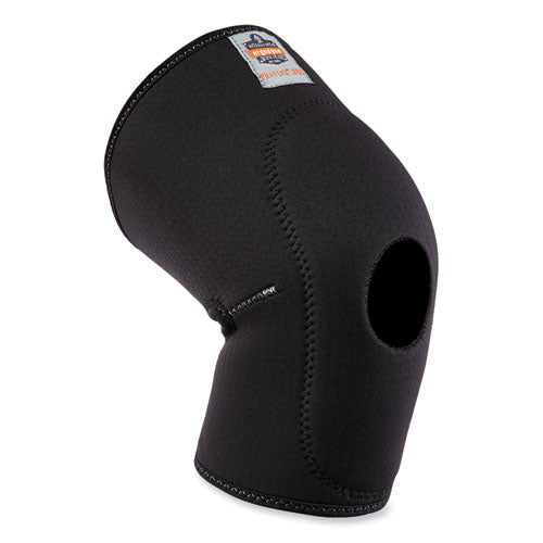 Proflex 615 Open Patella Anterior Pad Knee Sleeve, Large, Black