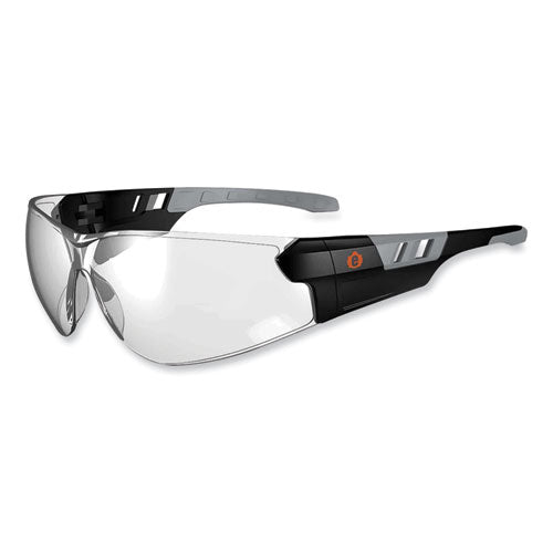 Skullerz Saga Frameless Safety Glasses, Black Nylon Impact Frame, Indoor/outdoor Polycarbonate Lens