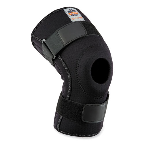 Proflex 620 Open Patella Spiral Stays Knee Sleeve, Large, Black