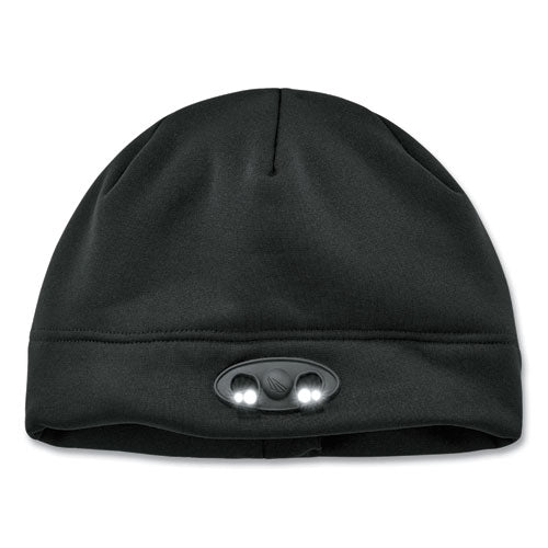 N-ferno 6804 Skull Cap Winter Hat With Led Lights, One Size Fits Mosts, Black