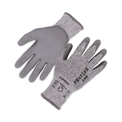 Proflex 7030 Ansi A3 Pu Coated Cr Gloves, Gray, 2x-large, Pair