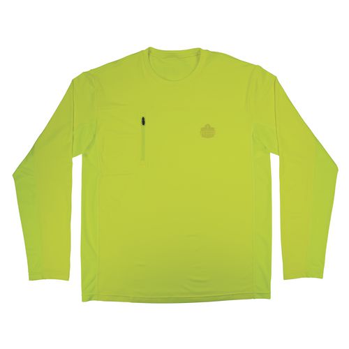 Chill-its 6689 Cooling Long Sleeve Sun Shirt With Uv Protection, Large, Lime