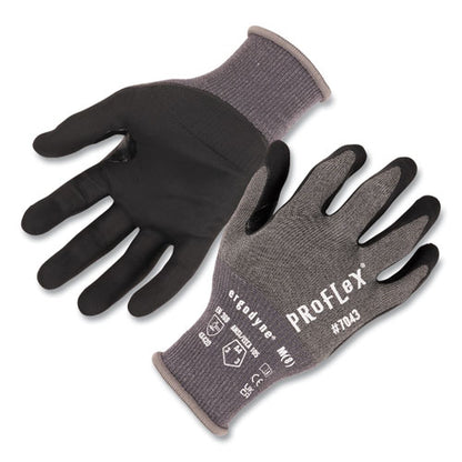 Proflex 7043 Ansi A4 Nitrile Coated Cr Gloves, Gray, 2x-large, 12 Pairs