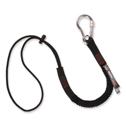 Squids 3105 Tool Lanyard With Aluminum Carabiner + Cinch-loop, 15 Lb Max Working Capacity, 32" To 48", Black, 100/pack