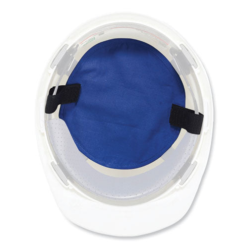 Chill-its 6715 Hard Hat Cooling Pad - Polymers, 7 X 6.5, Blue