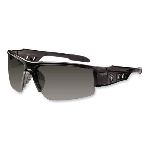 Skullerz Dagr Safety Glasses, Black Nylon Impact Frame, Polarized Smoke Polycarbonate Lens