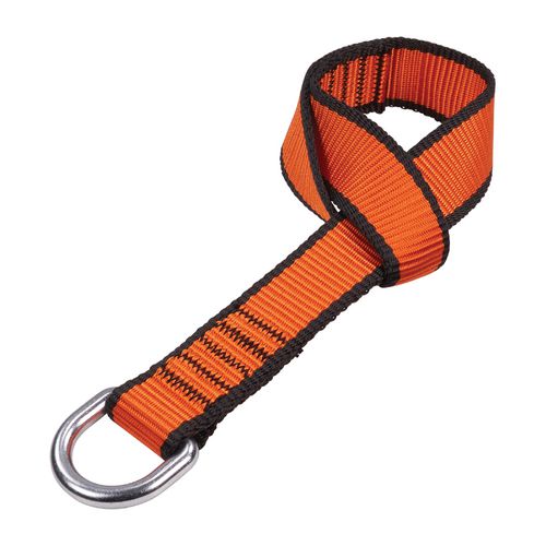 Squids 3174 Anchor Choke Strap For Tool Tethering, 25 Lb Max Safe Working Capacity, 15" Long, Orange