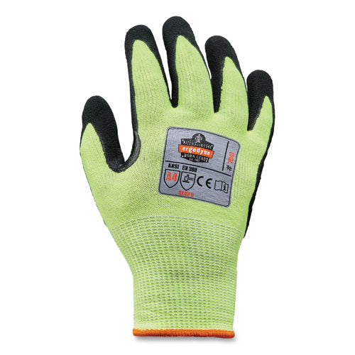 Proflex 7041 Ansi A4 Nitrile-coated Cr Gloves, Lime, Medium, Pair