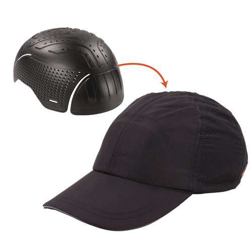 Skullerz 8947 Lightweight Baseball Hat And Bump Cap Insert, Medium/large, Black