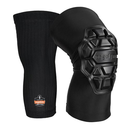 Proflex 550 Padded Knee Sleeves With 3-layer Foam Cap, Slip-on, X-large+, Black, Pair