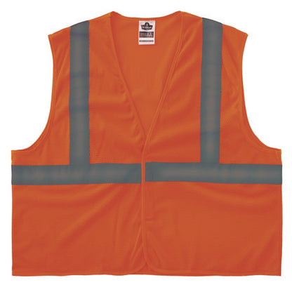 Glowear 8205hl-eco Class 2 Recycled Hi-vis Vest, Mesh, Polyester, 2x-large/3x-large, Orange