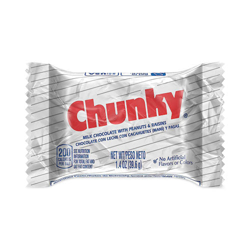 Chunky Bar, Individually Wrapped, 1.4 Oz, 24/carton