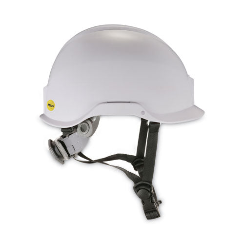 Skullerz 8974-mips Class E Safety Helmet With Mips Elevate Ratchet Suspension, White