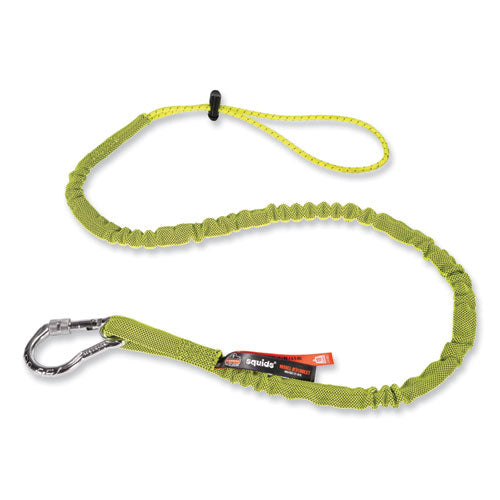 Squids 3100 Lanyard With Aluminum Carabiner + Cinch-loop, 10 Lb Max Working Capacity, 42" To 54" Long, Lime