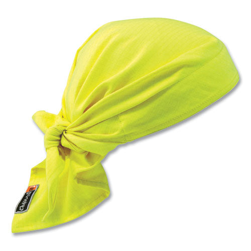 Chill-its 6710fr Fire Resistant Cooling Tie Bandana Triangle Hat, One Size Fits Most, Lime