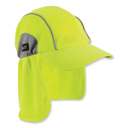 Chill-its 6650 High-performance Hat Plus Neck Shade, Polyester, One Size Fits Most, Lime