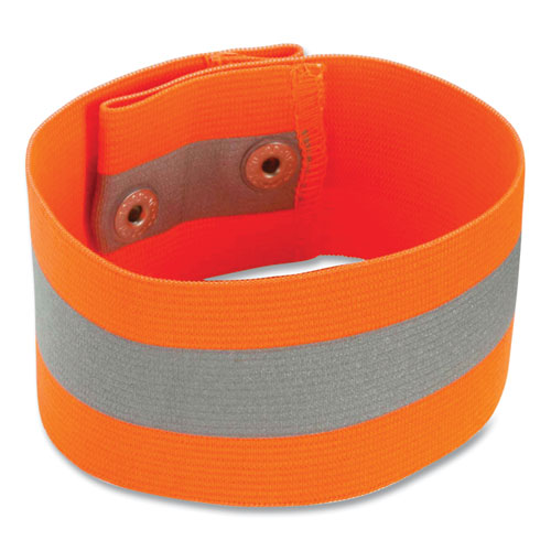 Glowear 8001 Hi-vis Arm And Leg Band With Snap Closure, Small/medium, Orange