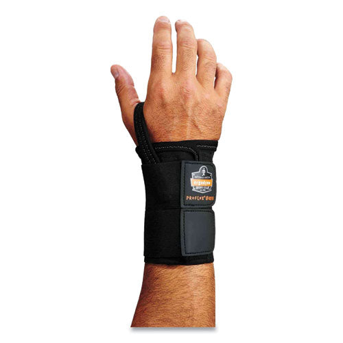 Proflex 4010 Double Strap Wrist Support, Small, Fits Left Hand, Black