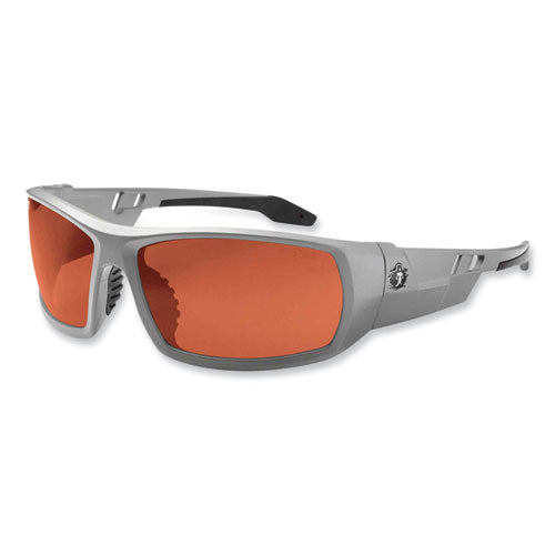 Skullerz Odin Safety Glasses, Matte Gray Nylon Impact Frame, Polarized Polycarbonate Lens