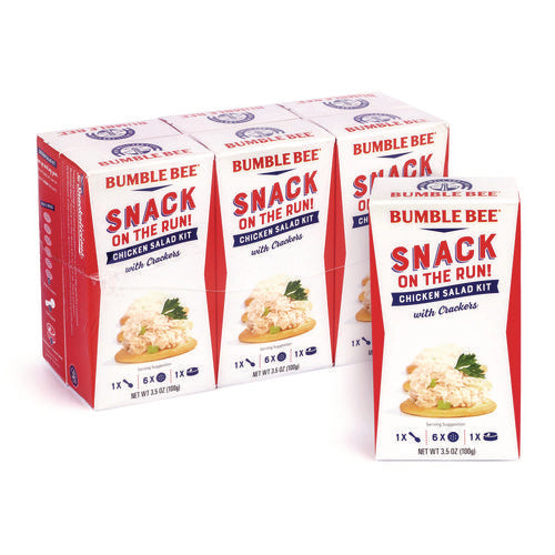 Snack On The Run Chicken Salad Kit With Crackers, 3.5 Oz Box, 6/carton