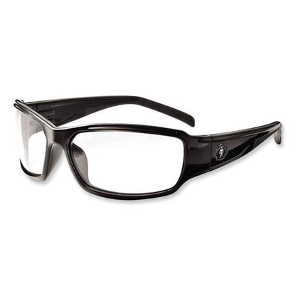 Skullerz Thor Safety Glasses, Black Nylon Impact Frame, Clear Polycarbonate Lens