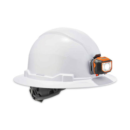 Skullerz 8971led Class E Hard Hat Full Brim With Led Light, White