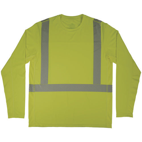 Chill-its 6688 Type R Class 2 Cooling Hi-vis Sun Shirt With Uv Protection, Small, Lime